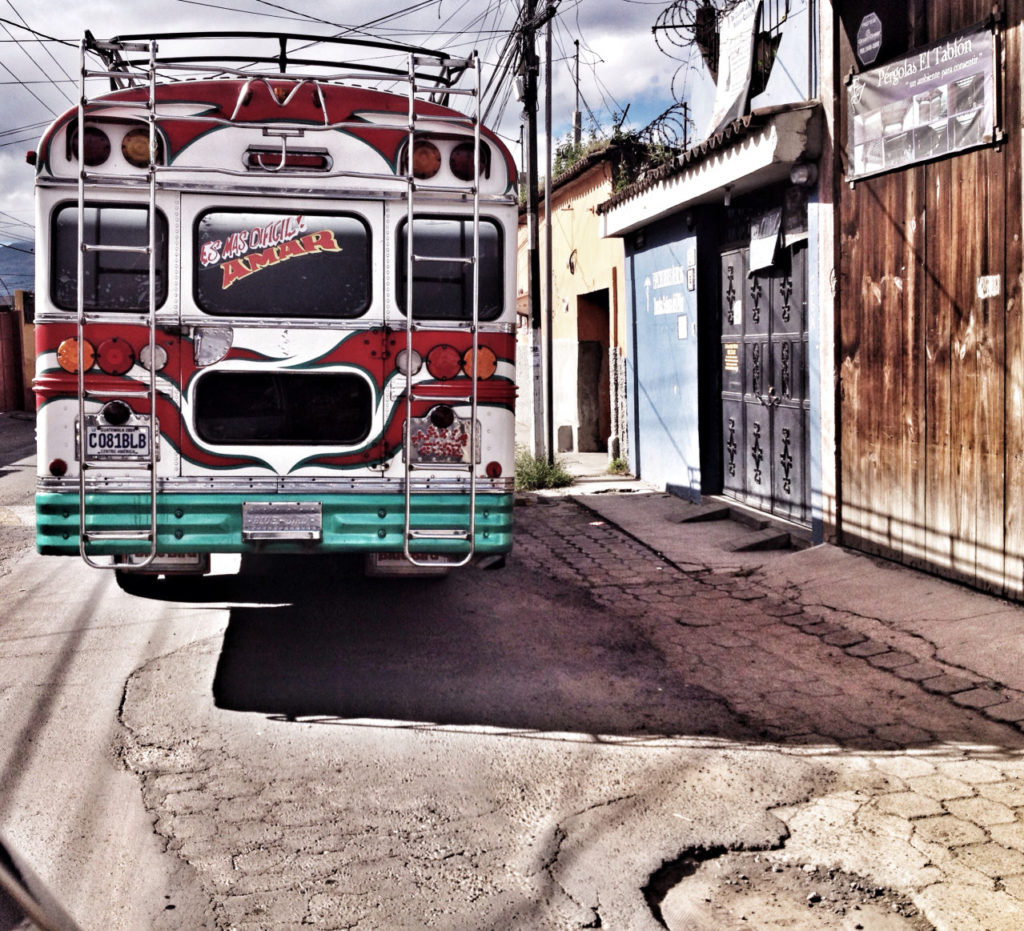 Transport in Guatemala -Chicken-Bus