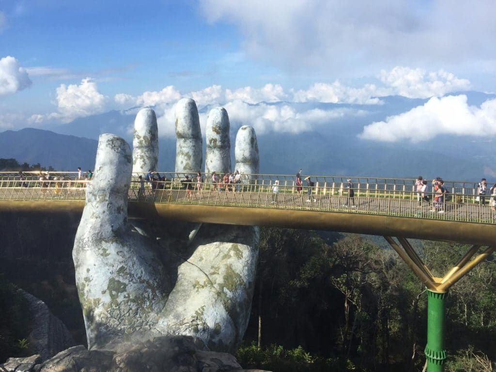 Golden Brücke,Da Nang in Vietnam