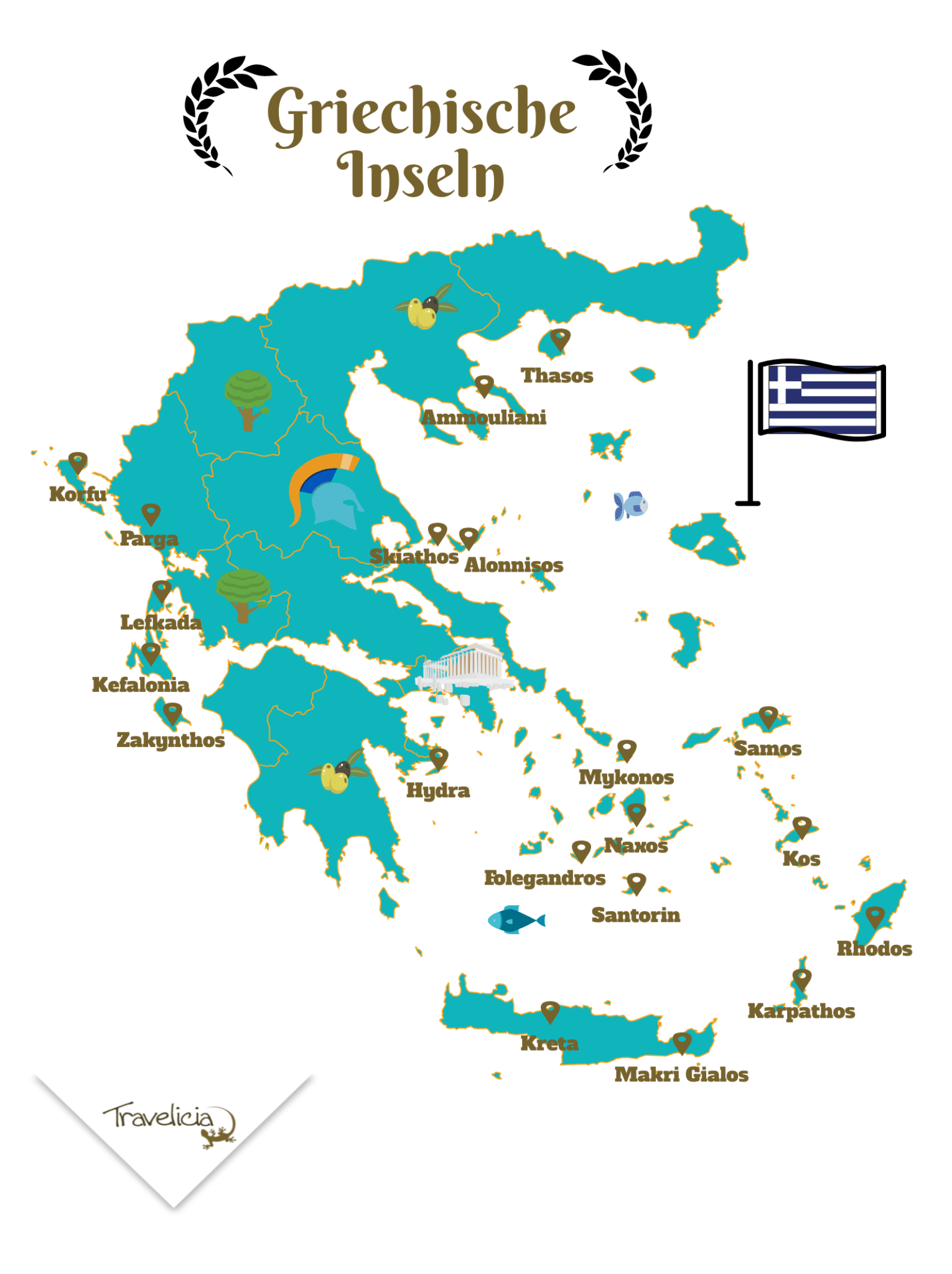 Die 20 schönsten griechischen Inseln 2023 (inkl. Karte)