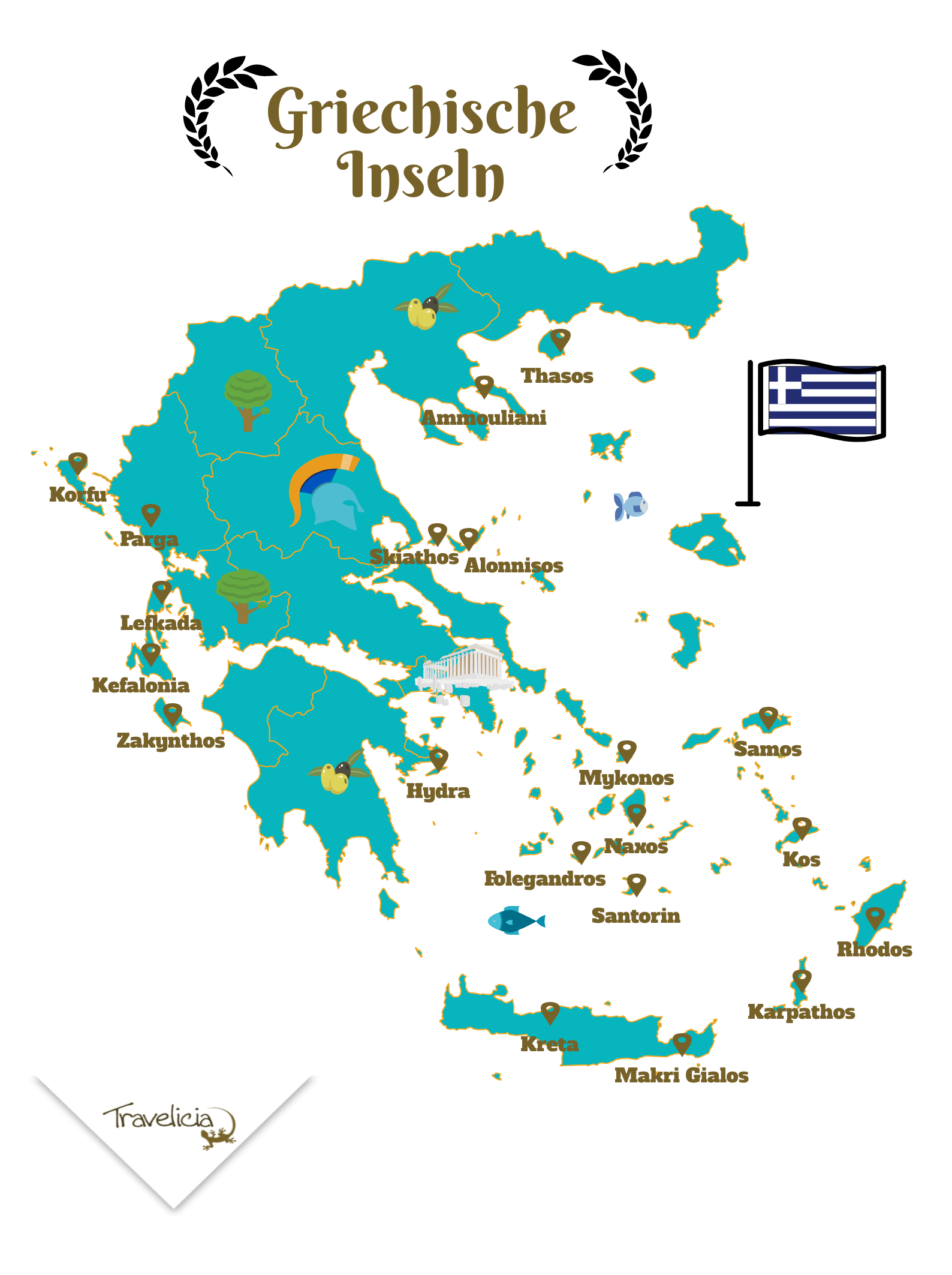 Die 20 schönsten griechischen Inseln 2023 (inkl. Karte)