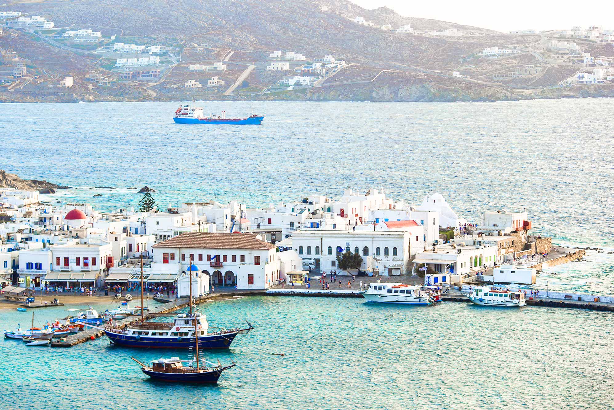 Der alte Hafen von Mykonos