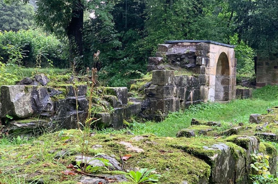 Kloster Georgenthal vom Rand des Thüringer Waldes