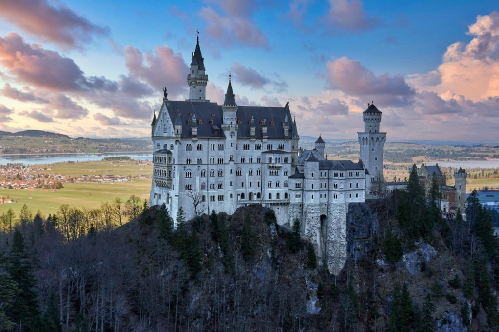 Schloss Neuschwanstein von oben