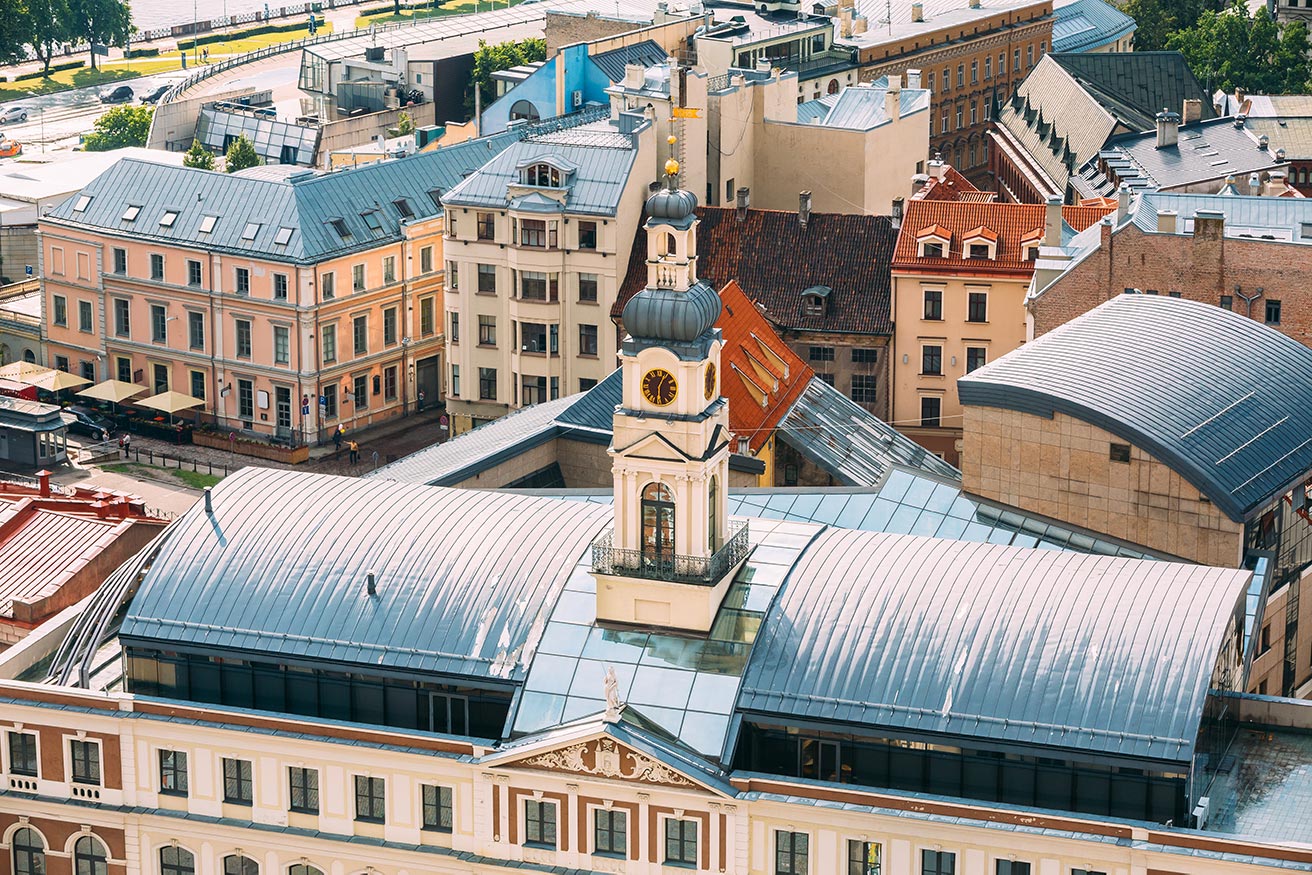 Rathausplatz in Riga, Lettland