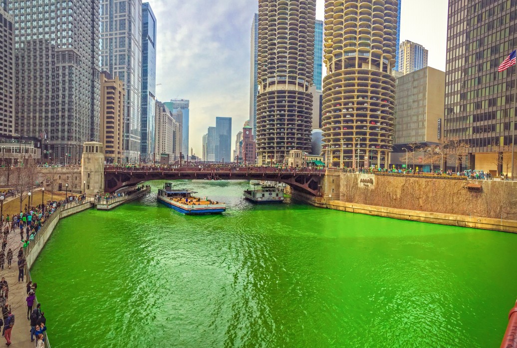 St. Patrick's Day in der Metropole Chicago