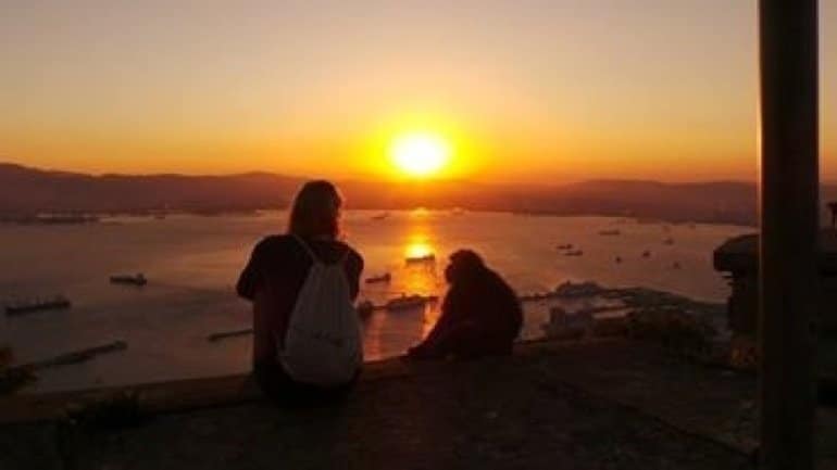 Den Sonnenuntergang, Gibraltar