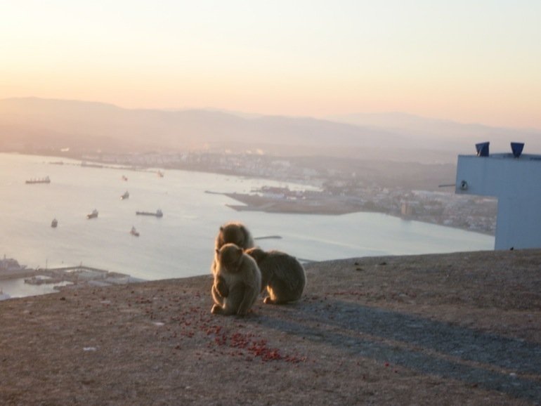 Spanien, Marokko und die Straße von Gibraltar sehen.